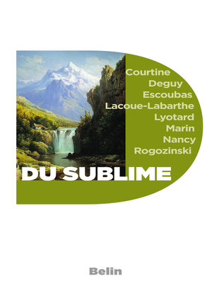cover image of Du Sublime